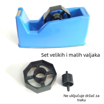 Veliko jezgro držača trake s reznim jezgrom i valjkom za uredsku traku, širina do 48 mm