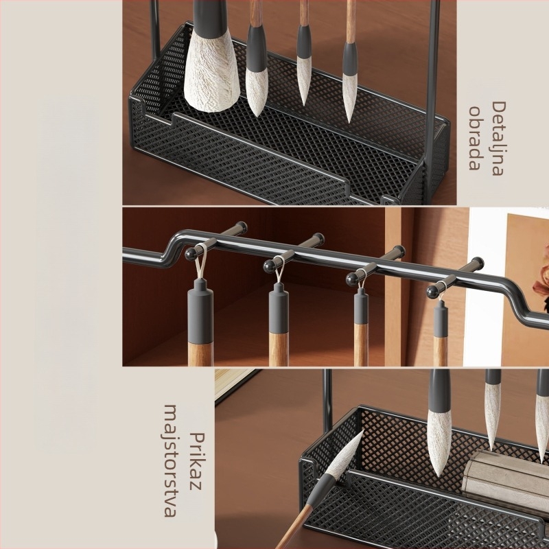 Držač za kaligrafske četkice i višenamjenski regal za skladištenje (Materijal: visokokvalitetni željezni metal; Marka: Evesigar/isi home; Model: 2272695021122093312)