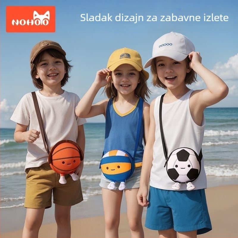 Dječja crossbody torba s motivom životinja, unisex, ulični stil, materijal: diving cloth, pogodna za vrtić