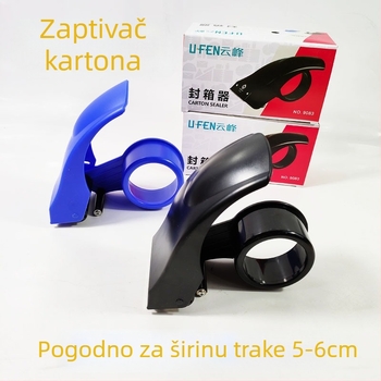 Yunfeng 9083 Zatvarač kutija s velikim prozirnim rezačem trake, plastični razdjelnik, 6 cm osovina