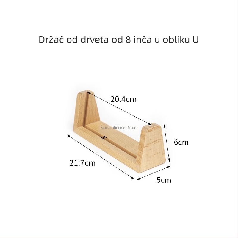Drvena osnova za kalendar i telefon, U-oblik držač za razglednice, prilagodljiv oblik i uzorak, moderni minimalistički stil