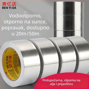 Yida visokotemperaturna aluminijska folijska traka za brtvljenje i popravak curenja na kuhinjskom napa, vodonepropusnost, popravak bojlera, aluminij 999