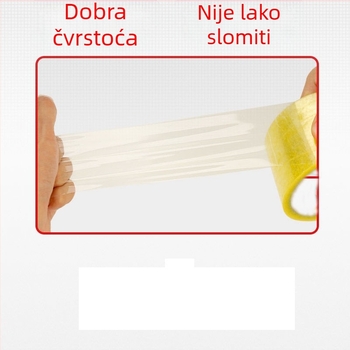 Traka za zatvaranje, BOPP, ljepilo na bazi vode, 52 μm debljina, za tvorničko zatvaranje i logističko pakiranje