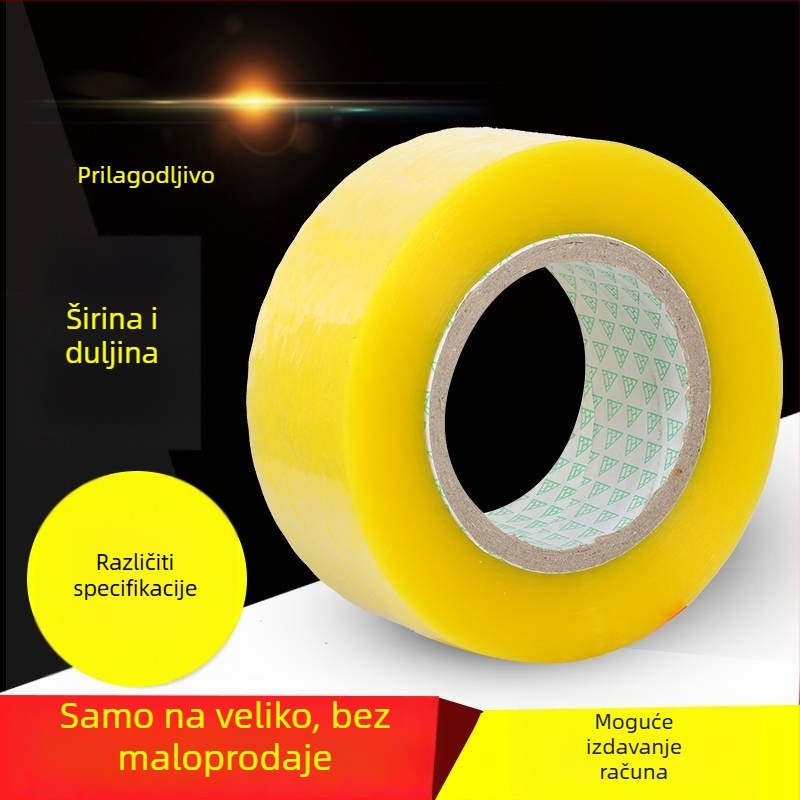 Traka za zatvaranje, BOPP, ljepilo na bazi vode, 52 μm debljina, za tvorničko zatvaranje i logističko pakiranje