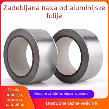 Visokotemperaturna aluminijska folijska traka za brtvljenje bojlera, kuhinjske nape, odvoda i vodovodnih cijevi