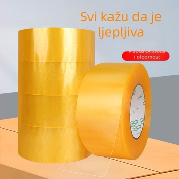 Prozirna pakirajuća traka - BOPP podloga, ljepilo osjetljivo na tlak na bazi vode, za zatvaranje paketa