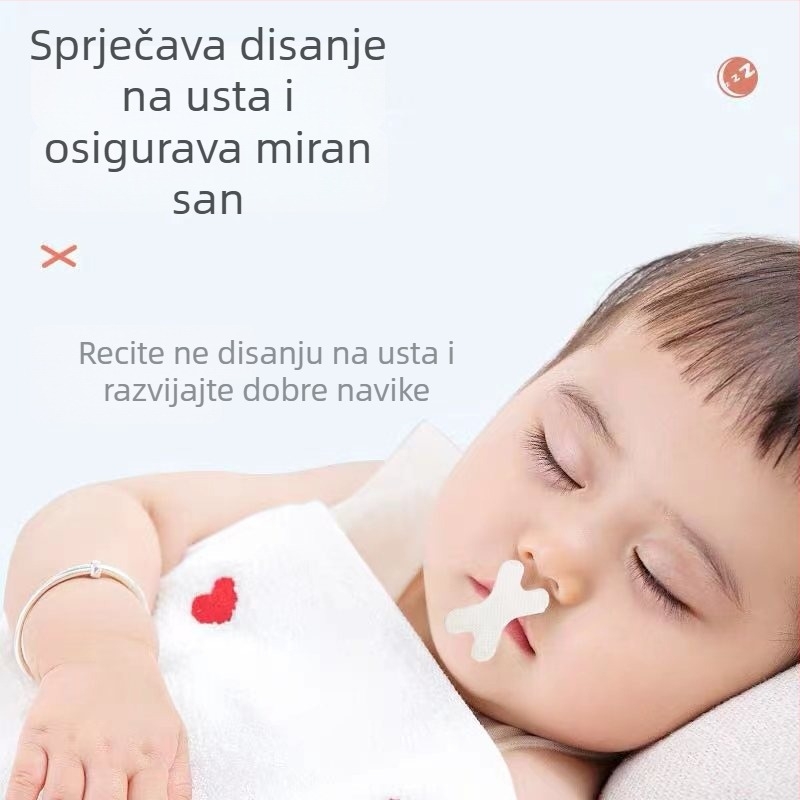 Dječje naljepnice za zatvaranje usta za san – traka za spavanje s anti-snapping, siguran materijal, lansirano 2022