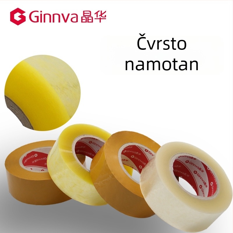 Pakirna traka, BOPP film, ljepilo na bazi vode, debljina 50 µm, pogodna za zatvaranje kutija i laganu ambalažu