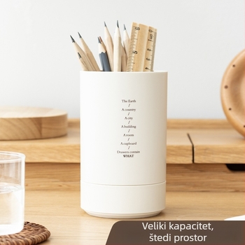Weixin culture SD-2361 Višestruki kružni držač za olovke i četkice, plastični, s mogućnošću tiskanja logotipa