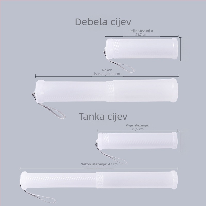 Prozirni plastični držač za olovke i četkice, prenosiv i lagan, spiralni spremnik za umjetničke potrepštine