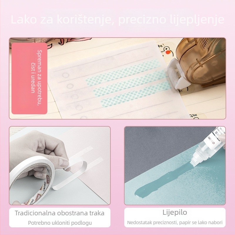 Deli Dot Glue TG107 za učenike – traka s točkicama, ispis logotipa nije dopušten.