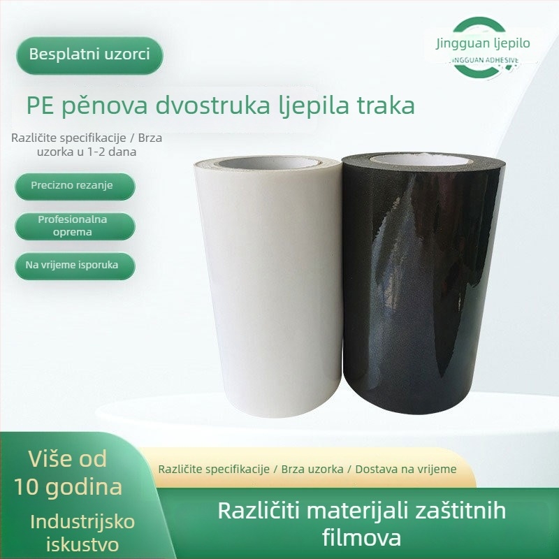 PE pjena dvostrana ljepljiva traka s kukom za pričvršćivanje na okvir telefona, zvučna izolacija i apsorpcija udara