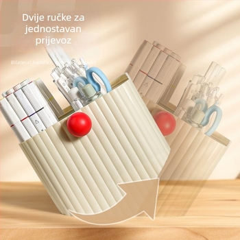 Reverse 380121580074 Plastični kvadratni držač olovke za stol s naklonom