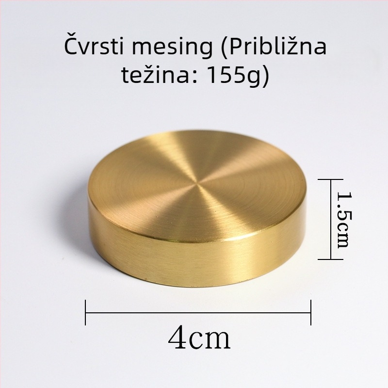 Kružni papirni uteg od bakra, model Round paperweight, pogodan za darove za vjenčanje, rođendan, festivale i useljenje