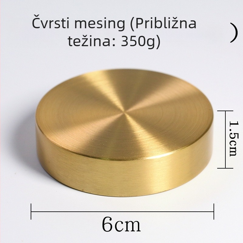 Kružni papirni uteg od bakra, model Round paperweight, pogodan za darove za vjenčanje, rođendan, festivale i useljenje