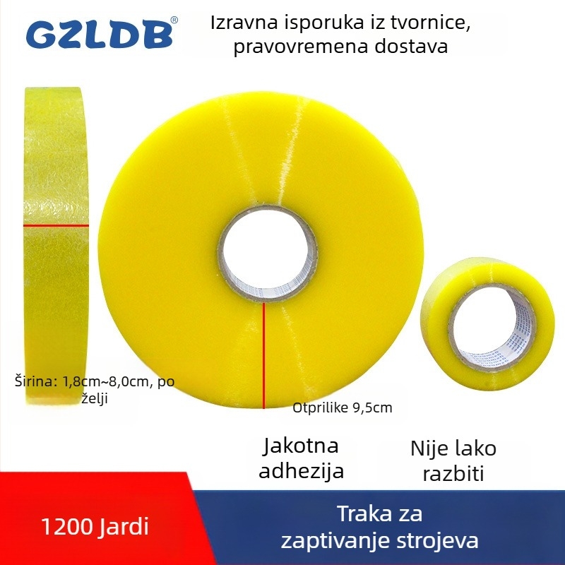 Traka za brtvljenje stroja, 52 μm debljine, OPP film s BOPP podlogom, za brtvljenje stroja