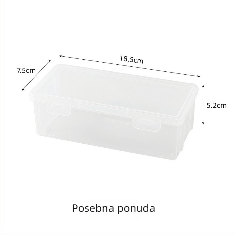 Kutija za olovke s poklopcem – prozirna, velika kapaciteta, PP materijal, višenamjenski organizator za ured