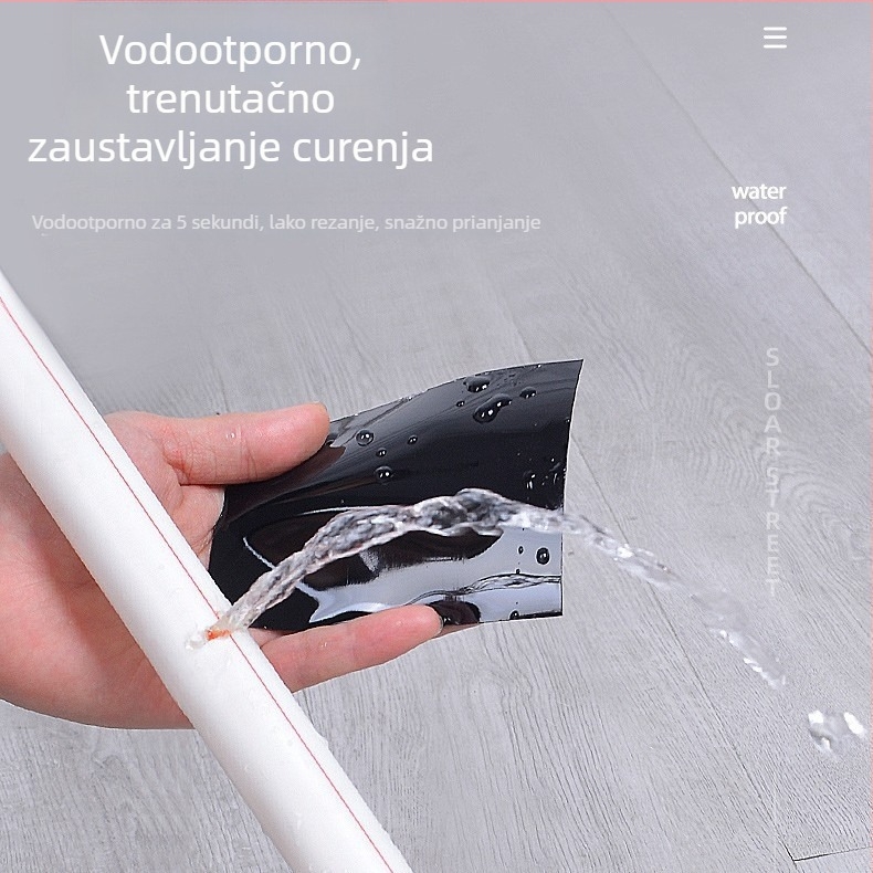 PVC vodootporna brtvena traka za cijevi, debljina 0,5 mm, hitna popravak curenja