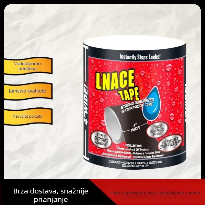 PVC vodootporna brtvena traka za cijevi, debljina 0,5 mm, hitna popravak curenja