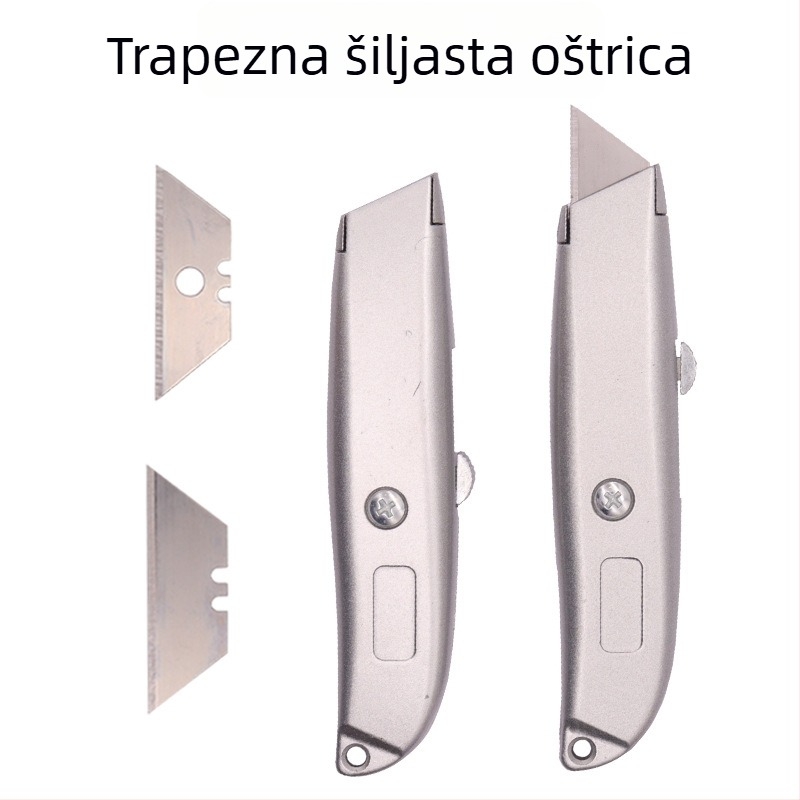 Tianhuada 1883 višenamjenski nož s oblikom ljestvice, trokutna oštrica, za električare, rezanje papira, držač noža za tepihe i tapete – praktičan ručni nož