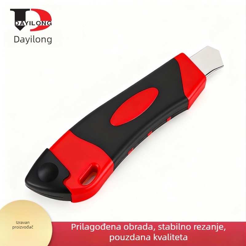 Kantni nož s jednim oštricem od nehrđajućeg čelika, 0,5 mm debljina oštrice, ukupna duljina 145 mm, model DYL-814