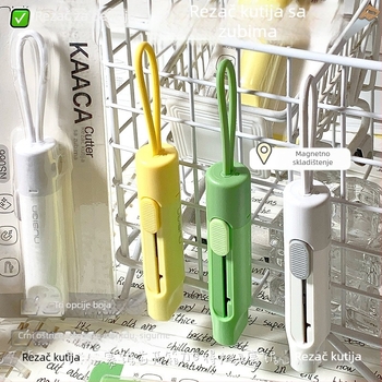 deli NS066 Izvlačiti magnetski nazubljeni otvarač kutija — Sigurno za upotrebu, Prijenosno; Nije uvoz, Nije poklon