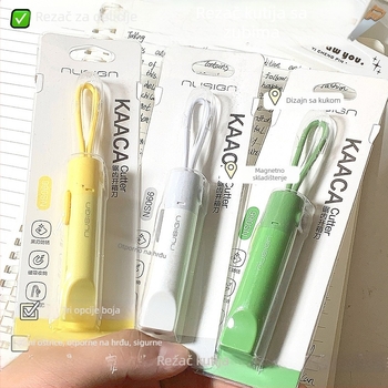 deli NS066 Izvlačiti magnetski nazubljeni otvarač kutija — Sigurno za upotrebu, Prijenosno; Nije uvoz, Nije poklon