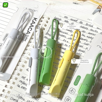 deli NS066 Izvlačiti magnetski nazubljeni otvarač kutija — Sigurno za upotrebu, Prijenosno; Nije uvoz, Nije poklon