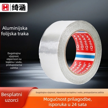 iQIHAN traka aluminijske folije za unutarnje HVAC kanale, debljina 0,06 mm, temperaturni raspon -20°C do 205°C