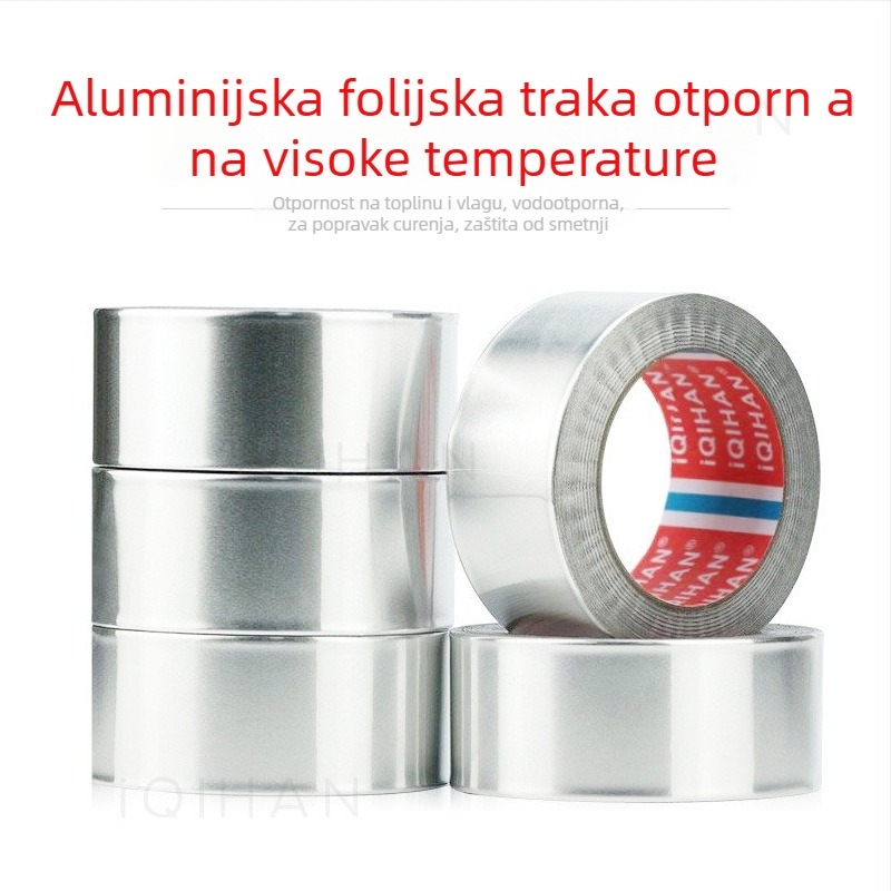 iQIHAN traka aluminijske folije za unutarnje HVAC kanale, debljina 0,06 mm, temperaturni raspon -20°C do 205°C