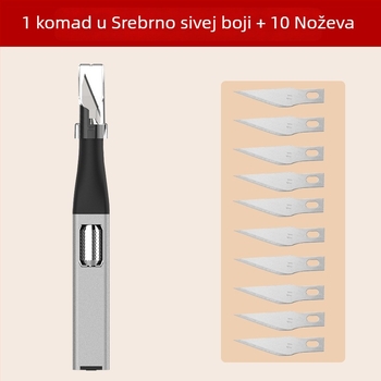 Set noževa za zanatske radove – mini teški nož za rezanje, plastično kućište, Jinghongshun, model 1, neto težina 10