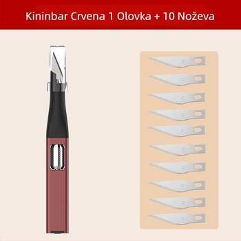 Set noževa za zanatske radove – mini teški nož za rezanje, plastično kućište, Jinghongshun, model 1, neto težina 10