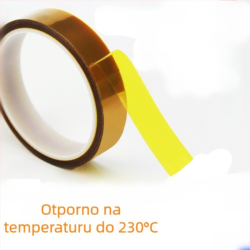 PET visokotemperaturna traka za litijske baterije i mobilne napajanje – silikonovo ljepilo, debljina 0,05–0,10 mm, PET osnova, dugotrajnost 180°C, kratkoročna 230°C