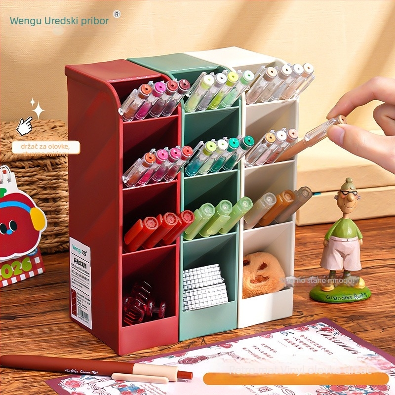 Zi Yi nagibni držač za markere – pravokutni stolni organizator od smole, model ZL30561