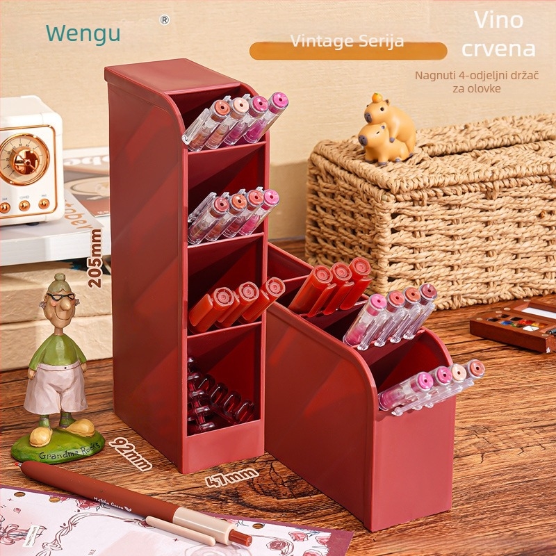 Zi Yi nagibni držač za markere – pravokutni stolni organizator od smole, model ZL30561