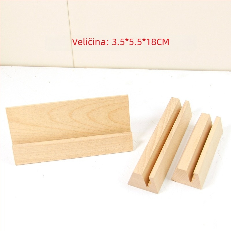 Bukva drvena baza za kalendar s držačem za kartice – jednostavan dizajn