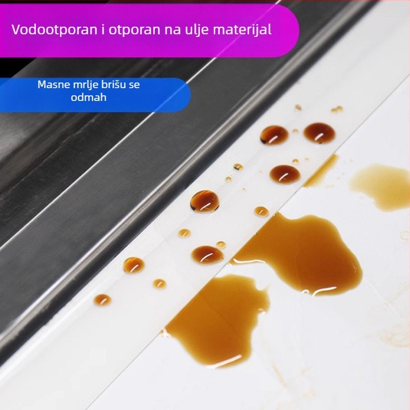 Prozirna traka za kuhinju i kupaonicu protiv plijesni, viskozna viskoznost, jednostrana, akrilno ljepilo, brtvljenje rubova bez tragova