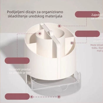 NBX BT-41 Držač olovaka - Okrugli plastični organizator za stol
