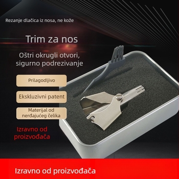 Trimer za nosne dlačice, nehrđajući čelik, punjiv, potpuno periv, 25 g