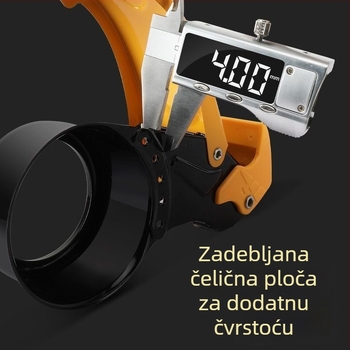 Unaprijeđeni metalni aparat za brtvljenje trake i kutija s univerzalnim rezacem