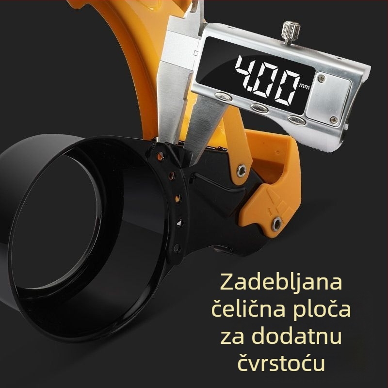 Unaprijeđeni metalni aparat za brtvljenje trake i kutija s univerzalnim rezacem