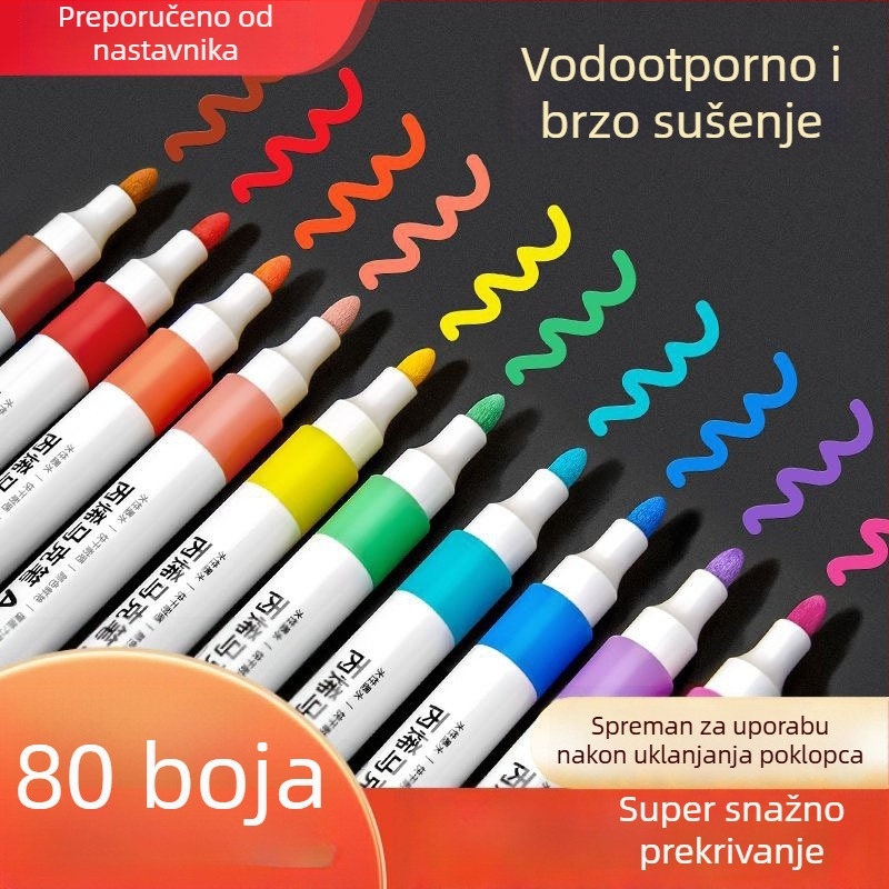 Akrilne markere za crtanje, brzo sušeće, akvarelni, graffiti set