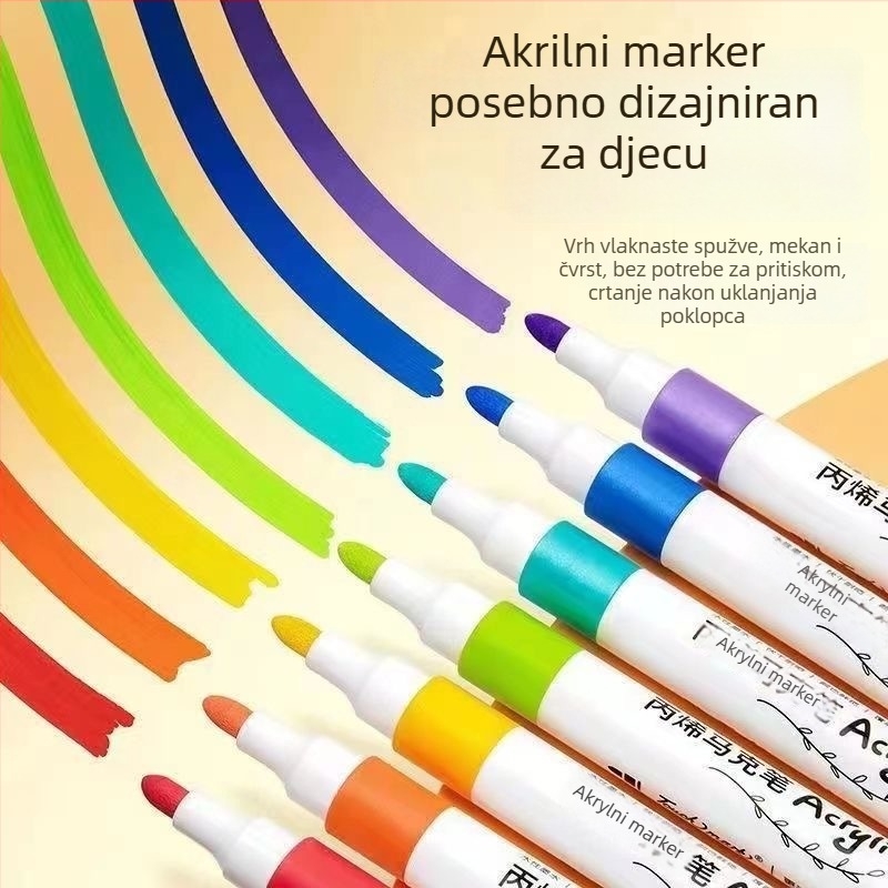 Akrilne markere za crtanje, brzo sušeće, akvarelni, graffiti set