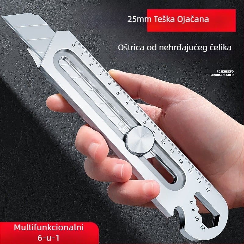 Maeda Tools Dewo70 teški nož za univerzalnu upotrebu, od nehrđajućeg čelika, oštrica 0.7×25×125 mm, ukupna duljina 190 mm