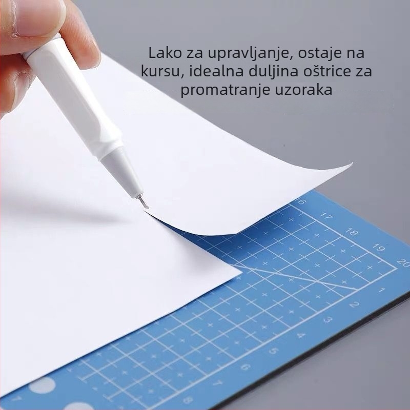 Nož za rezanje papira u stilu olovke za bilježnice i papirnate projekte, plastično kućište, model 001