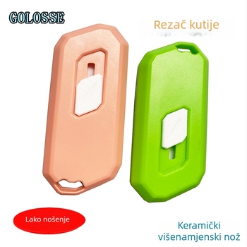 Mini automatska sigurnosna oštrica za umjetničke svrhe s magnetskim keramičkim dizajnom; GOLOSSE Ceramic knife; kućište ABS; širina oštrice 30 mm; debljina oštrice 50 mm