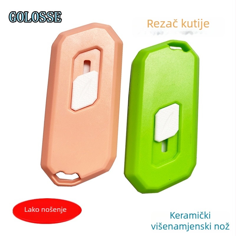 Mini automatska sigurnosna oštrica za umjetničke svrhe s magnetskim keramičkim dizajnom; GOLOSSE Ceramic knife; kućište ABS; širina oštrice 30 mm; debljina oštrice 50 mm
