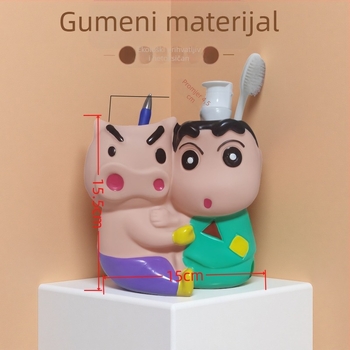 Držač olovaka - Kreativan sladak Xiaoxin, vinil, okrugli oblik, model 012, spreman za poklon