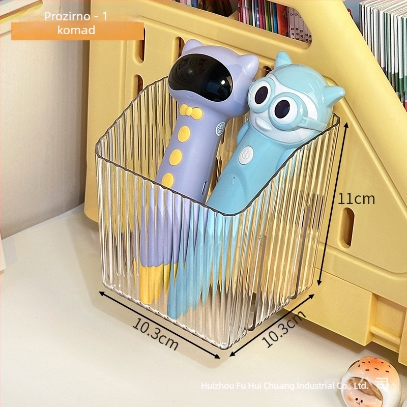 Plastični zidni organizator za olovke, s prugastim uzorkom, kapacitet 1 L, model Wall Box, moderni minimalistički stil