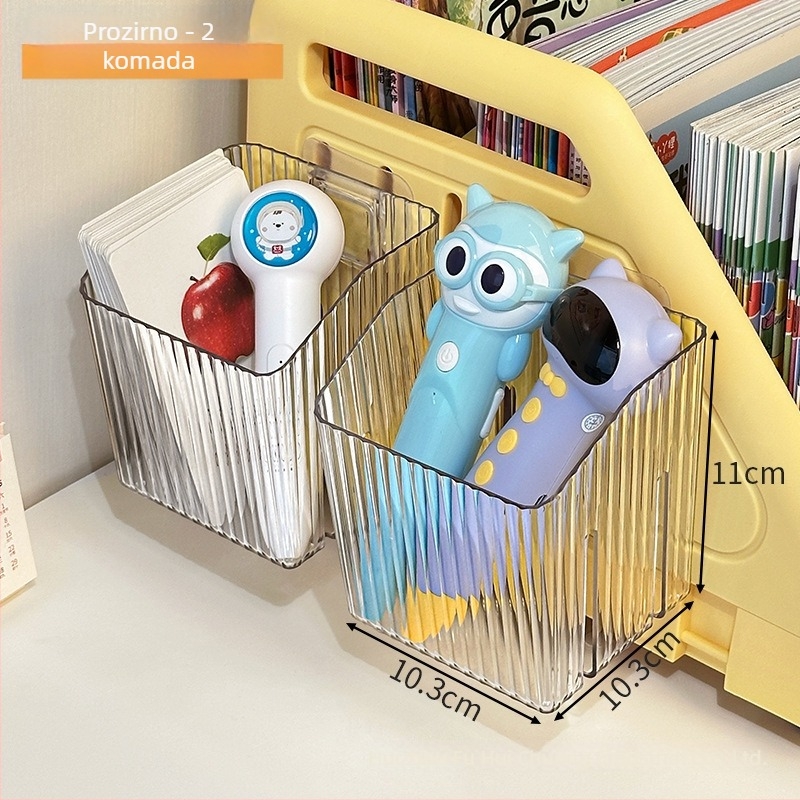 Plastični zidni organizator za olovke, s prugastim uzorkom, kapacitet 1 L, model Wall Box, moderni minimalistički stil